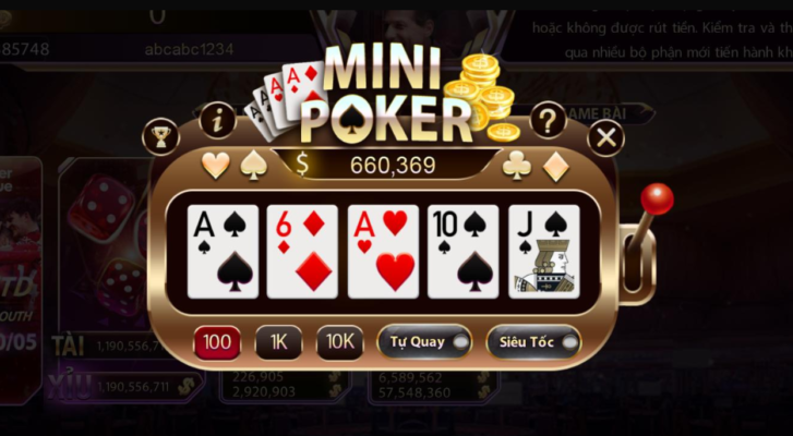 lam giau tu mini game poker