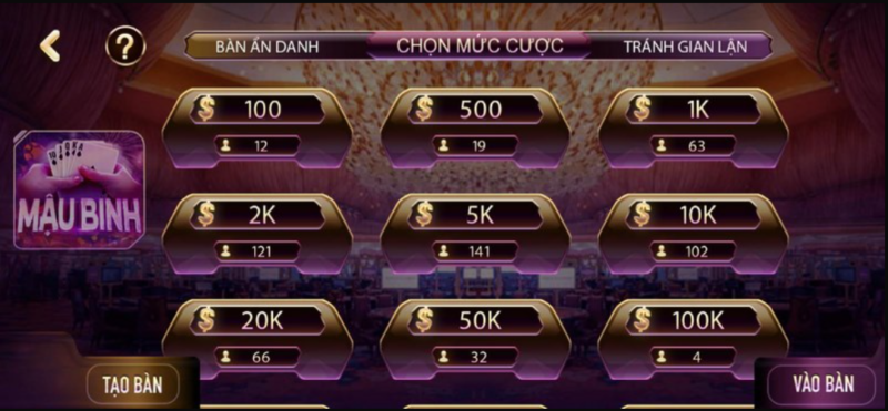 1. Tìm hiểu chung về game bài mậu binh tại Gemwin