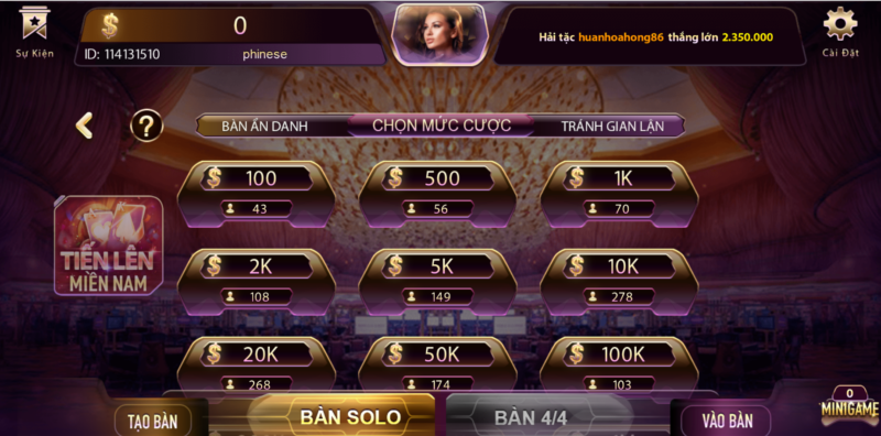 Thuật ngữ khi chơi Tiến lên miền Nam online