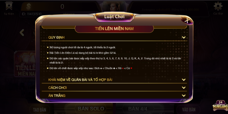 Tiến lên miền Nam online chơi có khác không?