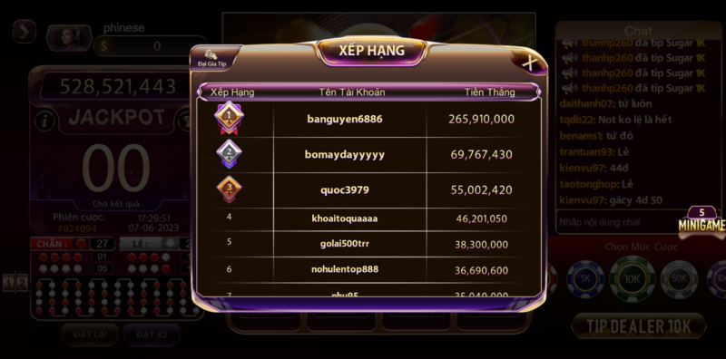 Chiến thuật  chơi xóc đĩa trên live casino theo cầu