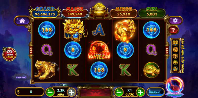 Hướng dẫn cách chơi nổ hũ Kho báu tứ Linh chỉ ăn tiền