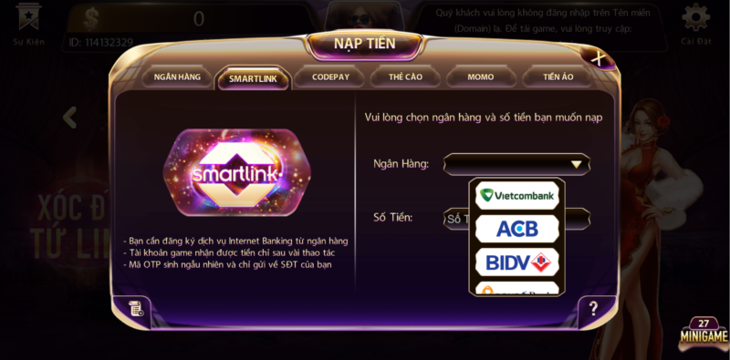 Nạp rút tiền nhanh chóng, minh bạch