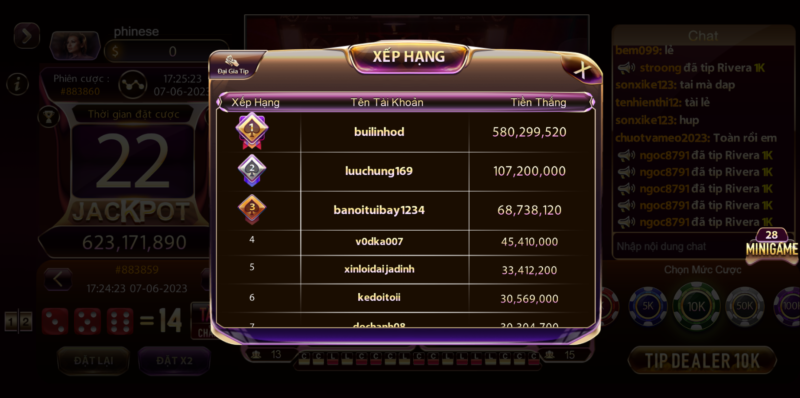 Cửa cược tài xỉu online cược bộ 3 cụ thể